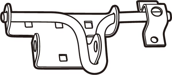 National Hardware N303-131 Heavy Duty Swinging Door Latch with WeatherGuard Protection, Stainless Steel, Auto-Locking, Padlock Compatible for Shed Door Lock and Barn Door Latch Applications 0