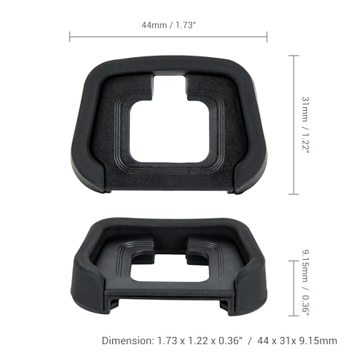 JJC Camera Eyecup Eyepiece Viewfinder for Nikon Z7 II, Z7, Z6 III, Z6 II - Soft Silicone Extended Design - 2 Pack