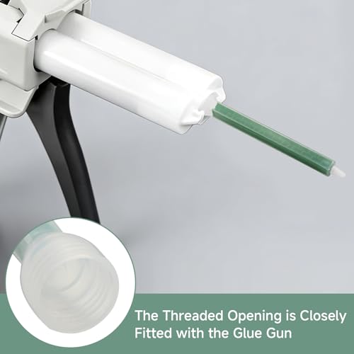 Nextpal 12-pack epoxy mixing nozzles with square static mixer tips for 1:1 and 2:1 adhesive cartridges