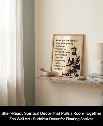 AMERICAN LUXURY GIFTS Buddha Quote Wall Art Print, 8x10 Unframed 10"L x 8"W