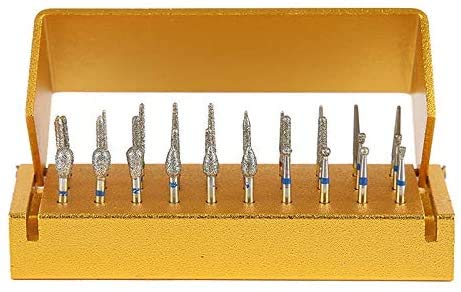 [Australia - AusPower] - High Speed Diamond Bur Set with Aluminium Alloy Shelf 