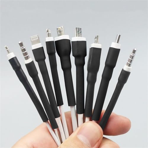 Lectorias Heat Shrink Tube Set, Heat Shrink Connector, Waterproof, Heat Shrink Tubes, Black, Heat Shrink Tube Connectors, Various Sizes for Electrical Insulation, Cable Repairs