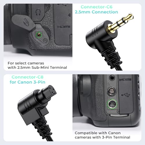 Rechargeable Wireless Camera Remote Control for Canon Shutter Release