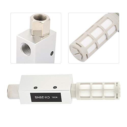 Akozon Vacuum Generator, CV-25HS Pneumatic Vacuum Ejector with Silencer
