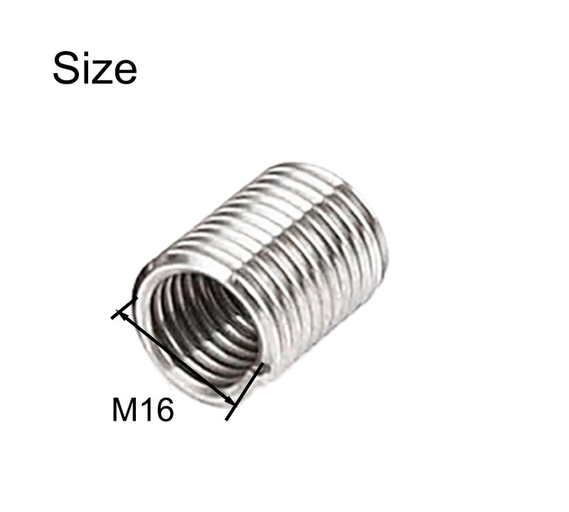 [Australia - AusPower] - M16 x 2mm x 2D Helicoil Type Screw, 304 Stainless Steel Wire Thread Inserts, Helical Coiled Wire Threaded Sleeve, 20Pcs M16 x 2mm x 2D 