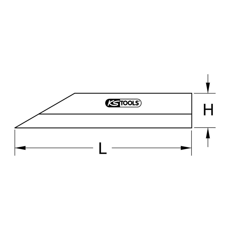 [Australia - AusPower] - KS Tools 300.0635 Precision Straightedge 200 mm 
