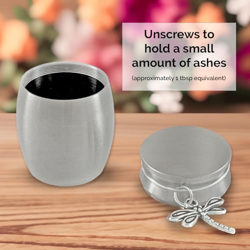 Mini Dragonfly Urn Memorial Cremation Ashes Holder Small Container Jar Vial