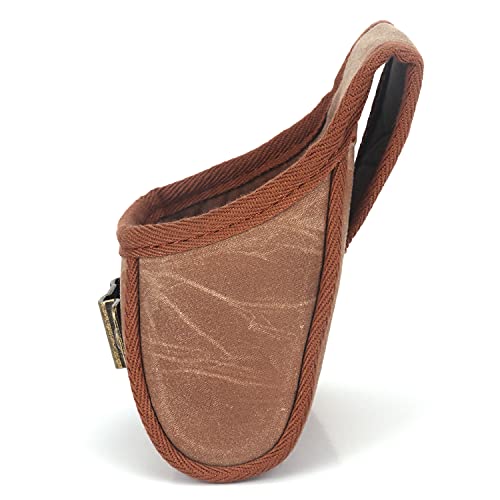 TOURBON screw work pouch tool belt holster with tape measure clip and durable leather construction