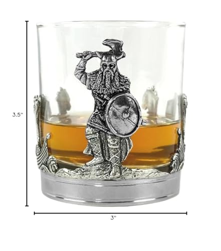 English Pewter Company 11oz Viking Norse Pewter Whisky Glass Tumbler [TUM100]