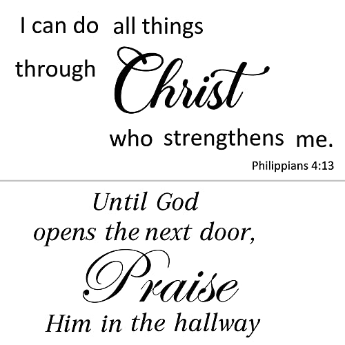 Bible Verse Wall Decals Vinyl Christian Scripture Quotes Wall Stickers