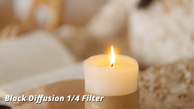 JJC 67mm Black Diffusion 1/4 Filter, Mist Cinematic Filter for Camera Lens