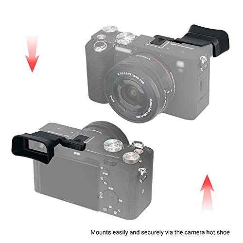 Kiwifotos Soft Viewfinder Eyecup Eye Cup Eyepiece for Sony A7C Camera Sony A7C Eyecup Replacement