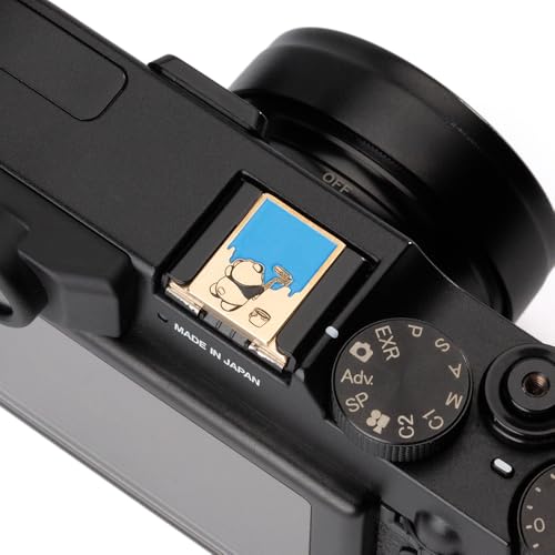 Camera Metal hot Shoe Protective Cover Suitable for Fuji X100VI X100V X-T4 X-T3 X-E4 X-T50 X-T30 for Nikon z30/z50/d810/d610 (Copper Alloy-Hot Shoe Cover) Copper Alloy-Hot Shoe Cover