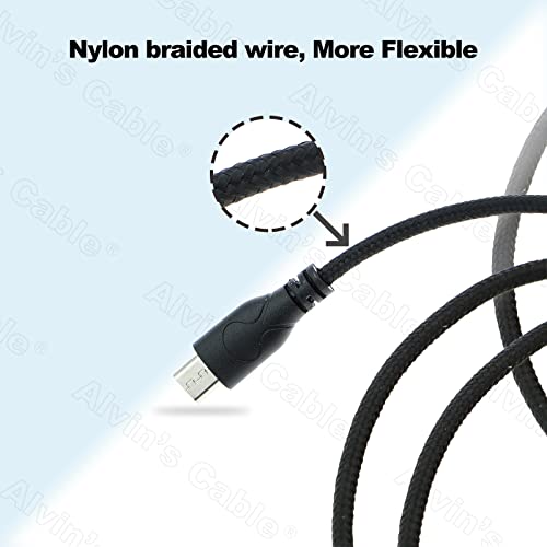 Alvin's Cables Micro USB to D Tap AlvinTap Protective DTap Motor Power Cable for Tilta Nucleus Nano Straight micro usb
