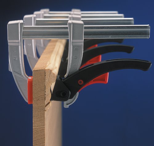BESSEY KliKlamp Series Ratchet Action Lever Clamp - 12-Inch -KLI3.008 - Fast Action, Heavy Duty Clamps for Woodworking, Carpentry, & Cabinetry - Professional Grade for DIY and Home Improvement 12 in.