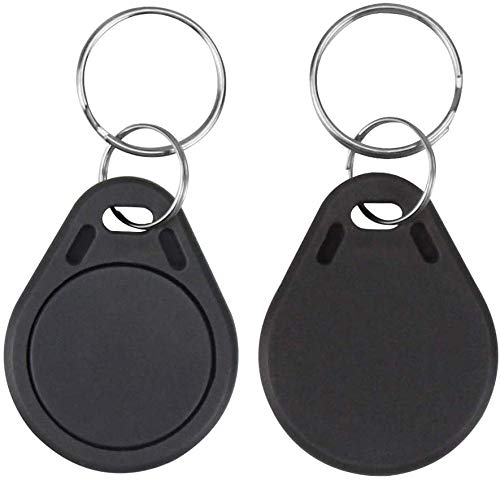 [Australia - AusPower] - (Pack of 100 Waterproof ABS 13.56MHz ISO14443A MIFARE Classic 1K NFC RFID Token,RFID Keyfob,RFID tag (100 Pieces of Gray) 