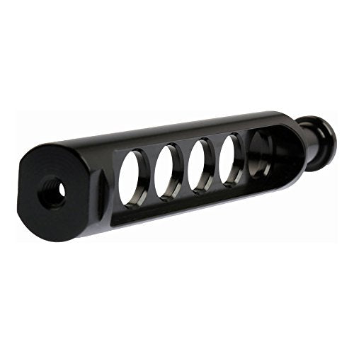 ProMediaGear BLSA5A 5 inch Tall Aluminum Boomerang Bracket Adapter for Profoto B1 B2 Broncolor and Elinchrom Standard Lightstand Mount, Black