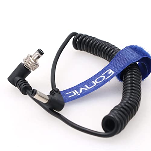Locking 2.5mm DC to 2.5mm DC Right Angle Power Cable for Atomos Shogun 7 /Smallhd 702 Touch Video Devices Pix-E7 Pix-E5