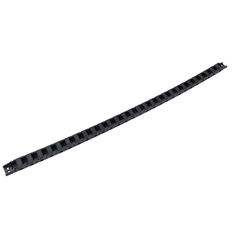 [Australia - AusPower] - R38 18x25mm Black Nylon Cable Drag Chain Wire Carrier Drag Chain Bridge Type Open Cable 1M Length 3D Printer for CNC Machine,Energy Chain 
