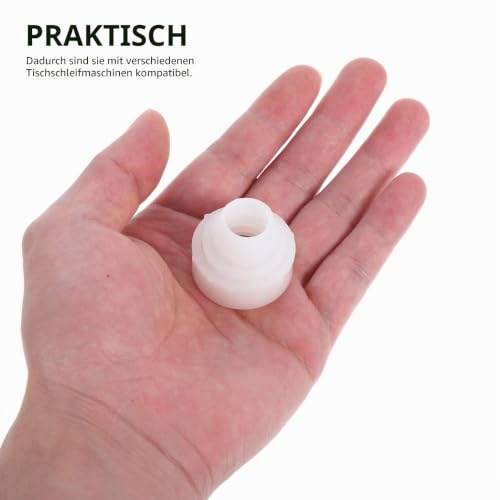 PRETYZOOM Reducing Sleeve for Sanding Discs for Bench Sander Bus Adapter Made of Plastic Stable Fixation for Safe Change of Sanding Disc Sizes 1.26 x 1.26 x 0.51 inches