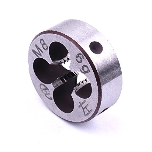 Atoplee 5 x Metric Spanner Set Left Hand Thread Die M6 * 1.0 mm M8 * 1.25 mm Hand Machine M3 M4 * 0.7 * 0.5 M5 x 0.8