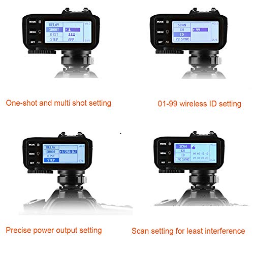 Godox X2T-S Wireless Flash Trigger Compatible with Sony Camera Bluetooth Connection APP Control 1/8000s HSS Transmitter for Godox V1S TT685S TT350S V860II-S TT600 AD200 (X2T S Compatible with Sony)