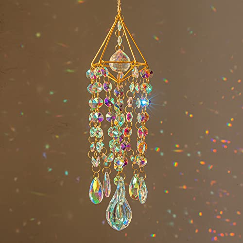Set 2 Crystal Prisms Suncatcher Hanging Ornament