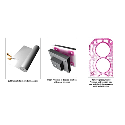 [Australia - AusPower] - Fujifilm Prescale Sample - Fujifilm Prescale Super High Pressure (HHS) - Surface Pressure Mapping; Pressure Indicating Film; Tactile Sensor - Pressure Range 18,500-43,200 PSI (3 inch x 4 inch) 