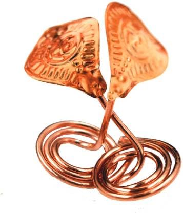 Copper Nag Nagin Shiv Bhagwan Pooja, Nag panchami Pooja,Snake Pair, Metal Nag Nagin Joda, Metal Naag Nagin Joda for Kaal Sarp Dosha Decorative Showpiece - 1.5 cm (Pair)