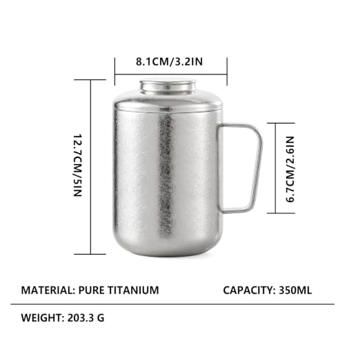 ZING TTI Pure Titanium Coffee Mug