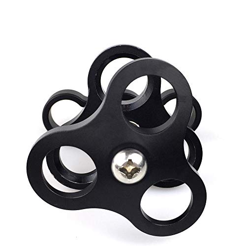 Seafrogs Triple Ball Clamp Diving Camera Bracket Aluminum Spring Flashlight Clamp for Diving Underwater Photography System CP-4 PC-4