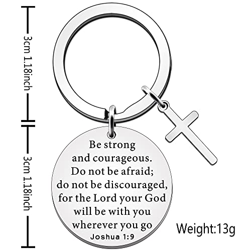 SDOFY Religious Christian Gifts for Women Men - Swearing Encouragement Keyring for Christmas Birthday Graduation - For Girls Boys