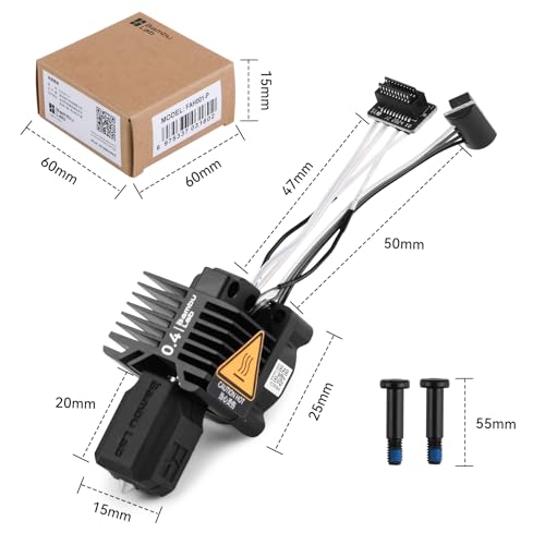 CCTREE Original P1 series Hardened Steel Nozzle Hotend Complete Kit, 0.4mm P1 honted kit with Fan