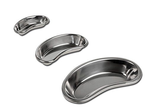 GIMA 26581 Stainless Steel Kidney Dish, Deep, 207 mm x 98 mm x 39 mm - capacity 400 ml