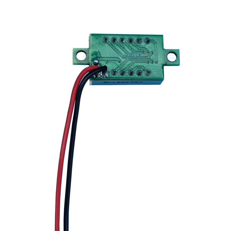 [Australia - AusPower] - 9pcs Voltage Meter 0.36 Inch 2 Wire DC 0-32V with Three Digit Panel LED Display Panel Mount Car Motorcycle Battery Monitor Tester Reverse Polarity Protectio Accurate Pressure Measurement (Red) 
