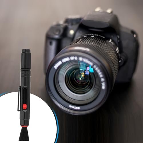 PATIKIL Camera Dusting Brush, Multifunction Cleaning Brush Keyboard Lens Cleaning Pen Screen Lens Cleaner for Vinyl Records, LP Scan, SLR & Computer Screens,9 Pcs Red 9
