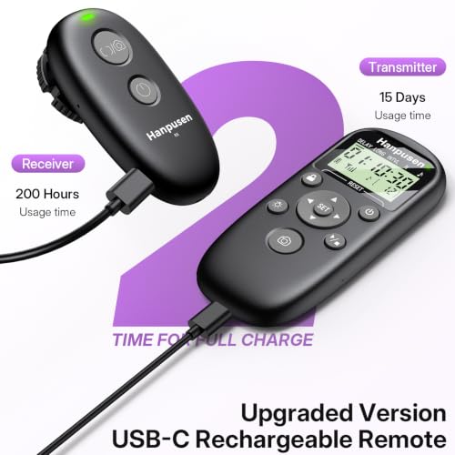 Rechargeable Wireless Timer Camera Remote Shutter Release for Panasonic