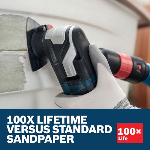 Bosch OSL350CR10 Starlock Oscillating Multi-Tool Carbide Grit 100 Delta Sanding Pad 100 Grit Industrial
