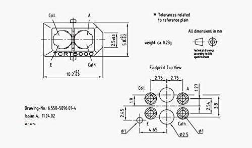 [Australia - AusPower] - TCRT5000 Photoelectric Sensors Reflective Optical Sensor with Transistor Output Infrared 950nm 5V 3A for Tracking and Obstacle Avoidance Car (Pack of 30PCS) 