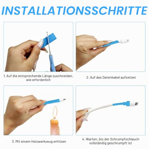 Lectorias 800 Piece Heat Shrink Tube Set, Heat Shrink Tube, Insulation Tube Cable, 5 Colors 12 Sizes, 2:1 Shrink Ratio, for Electrical Insulation and Wire Connections