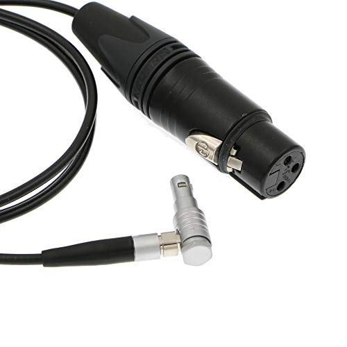 Alvin's Cables Arri Alexa Mini Audio Cable 5 Pin 00 Male to XLR 3 Pin Female right angle 5 pin 1m