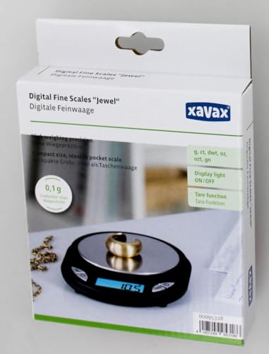 Xavax | 00095318 Kitchen and Precision Scales | Black
