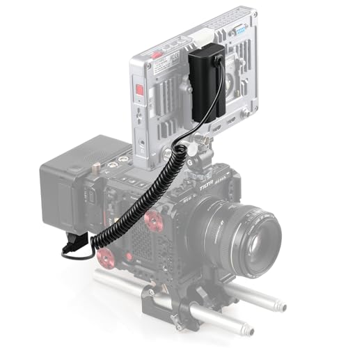 Alvin's Cables D-Tap to NP-F Dummy Battery Coiled Power Cable for Atomos Ninja V | Shinobi, SmallHD, Feelworld Monitor, Replacement for Sony NP-F550 F570 F770 F970 Battery Coiled Cable