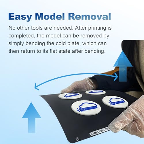 ANTINSKY Cold PEI Build Plate for Bambu-Lab X2D P2S P1S P1P X1C X1E A1 3D Printers, Double Sided 257.5 x 257.5mm Energy-Saving Low-Temperature Print Strong-Adhesion Platform No Glue Required Black 275.5*275.5mm