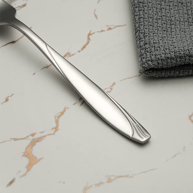 Set of 6 Dinner Forks, 18/10 Stainless Steel, Elegant Design, Utensils for Kitchen, Hotel and Resturant, Dishwasher Safe