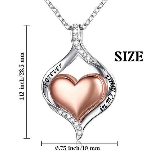 Alphm S925 Sterling Silver Heart Urn Memorial Ashes Keepsake Exquisite Cremation Pendant Necklace Ring Bracelet Heart Rose