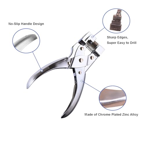 Ragyzity heavy-duty steel handheld T-slot hole punch pliers for airplane euro slot cutting and DIY crafts