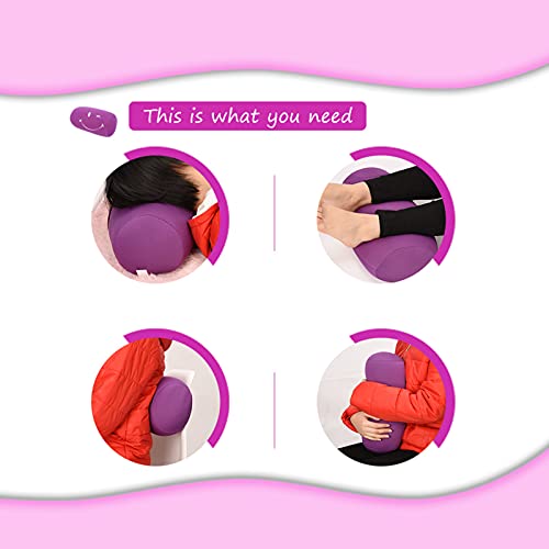 Fdit microbead neck pillow for relaxing support, portable roll cushion ideal for travel, home, and sleep comfort.