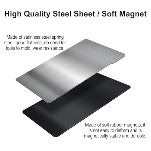 2PCS Flex Build Plate, Spring Steel Flexible Plate Flex Bed and Magnetic Base Platform for Anycubic Photon Mono 4/Mono 4 Ultra Resin 3D Printer
