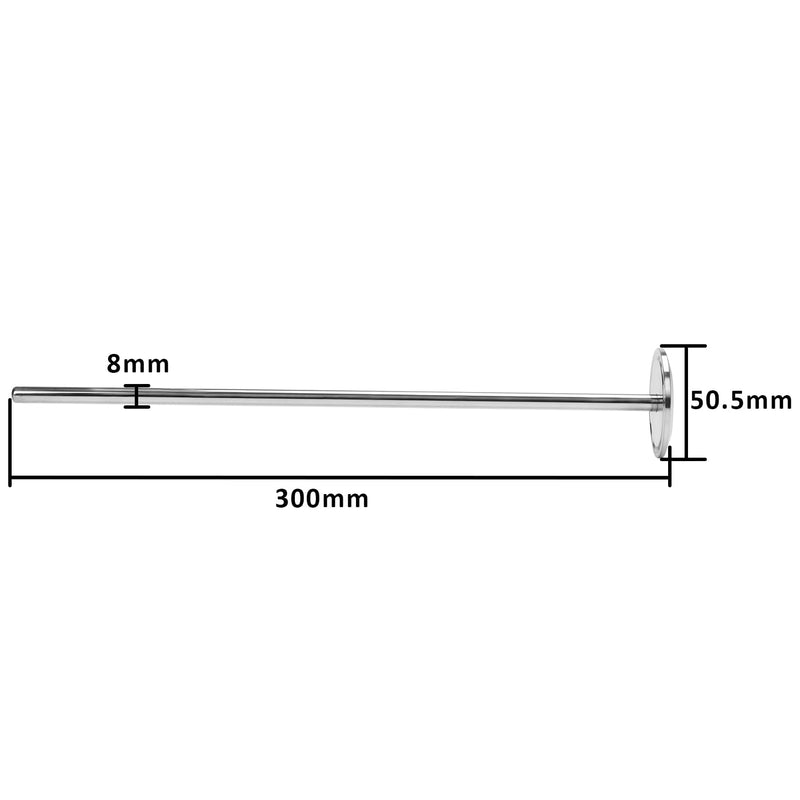 [Australia - AusPower] - DERNORD 1.5 inch Tri Clamp Thermowell SS304 for Beer Fermenter Homebrew Solar Heater Boiler, 300mm Length 